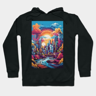 Landscape Surrounded By City Hoodie